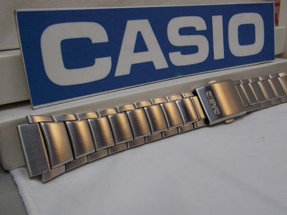 Casio Watchband WS-200, WS-210 Bracelet 18mm X 24mm Steel Silver Tone