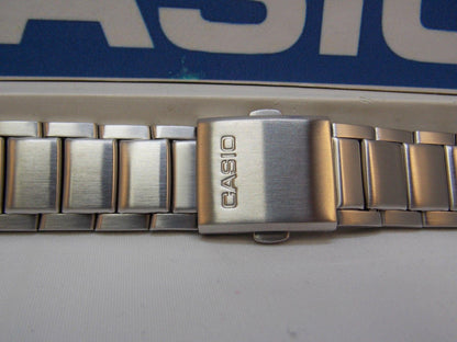 Casio Watchband WS-200, WS-210 Bracelet 18mm X 24mm Steel Silver Tone