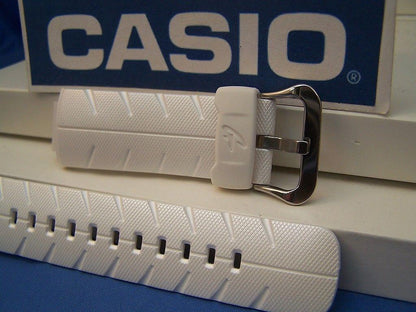 Casio Watchband G-300 LV-7 White Resin G-Shock Watchband
