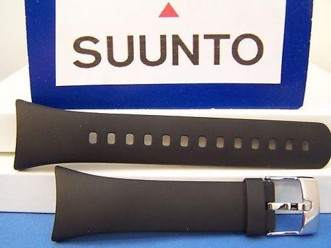Suunto watchband M1 and M2. Man's Black Resin . Watchband w/Pins