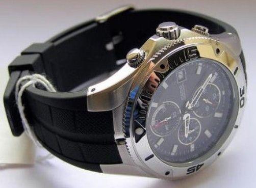 Casio watchband MTD-1057, MDV-501 Black Resin  Steel buckle w/Attch Pins