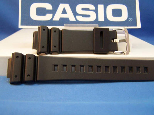 Casio watchband DW-6900 G. Gold Tone Buckle. Black Resin 16mm .