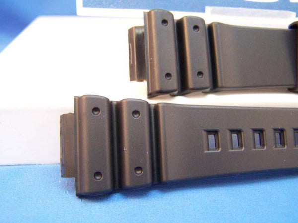 Casio watchband DW-6900 G. Gold Tone Buckle. Black Resin 16mm .