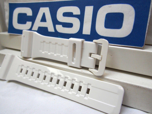 Casio Watch Band AQ-S810 White Rubber Strap for Tough Solar Illuminator