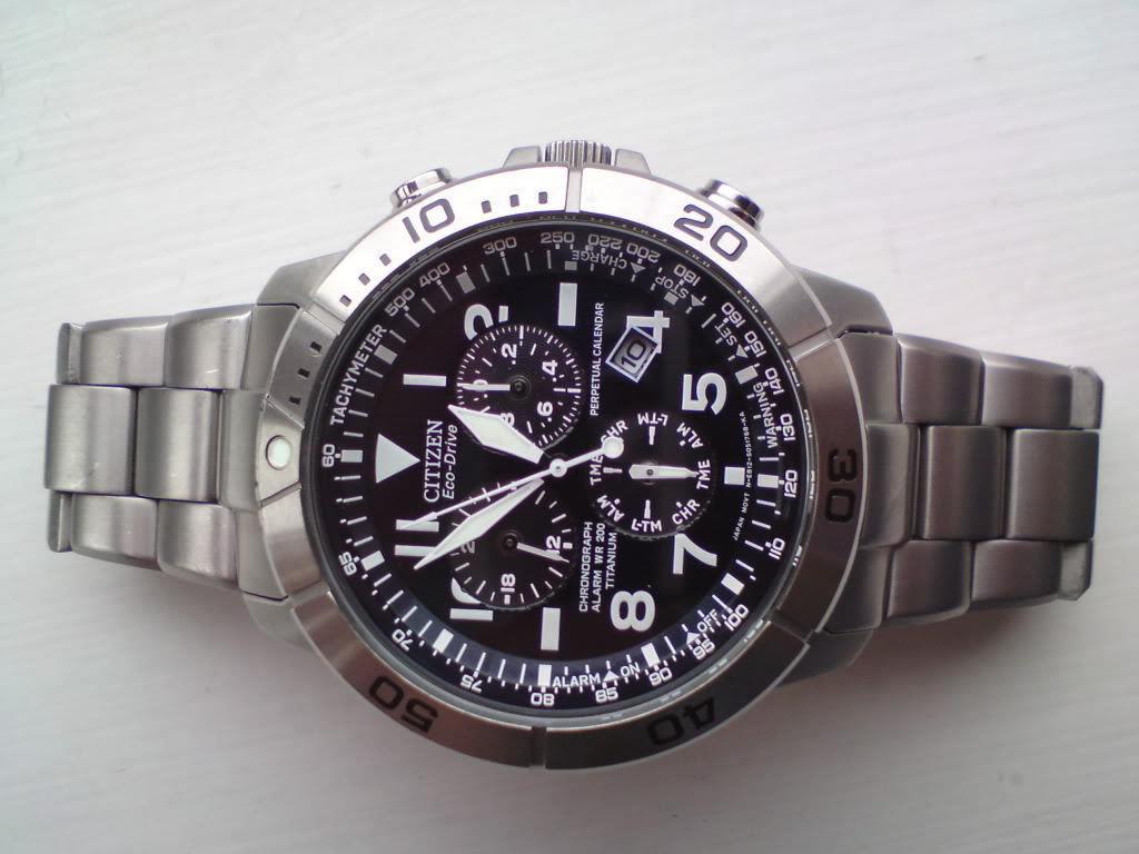 Citizen Watchband BL5250 -53L Solid Linked Titanium Bracelet