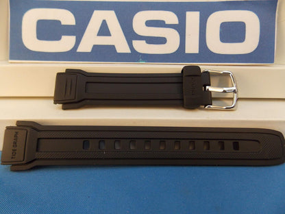Casio watchband AQF-100 W-7BVW Tide Graph Black Resin  / Watchband