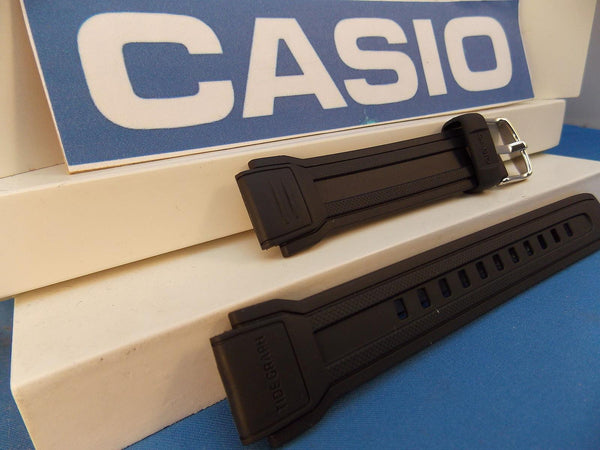 Casio watchband AQF-100 W-7BVW Tide Graph Black Resin  / Watchband