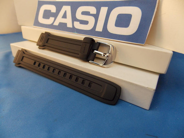 Casio watchband AQF-100 W-7BVW Tide Graph Black Resin  / Watchband