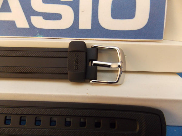 Casio watchband AQF-100 W-7BVW Tide Graph Black Resin  / Watchband