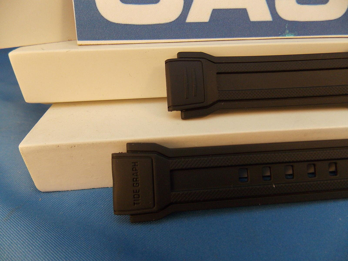 Casio watchband AQF-100 W-7BVW Tide Graph Black Resin  / Watchband