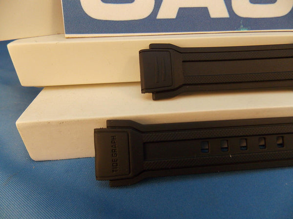 Casio watchband AQF-100 W-7BVW Tide Graph Black Resin  / Watchband