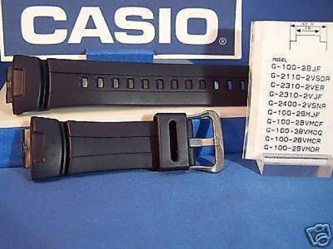 Casio Original Watchband G-100 -2,G-2110,G-2310,G-2400.G-Shock.Blue Strap. Band