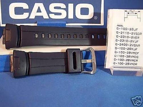 Casio Original Watchband G-100 -2,G-2110,G-2310,G-2400.G-Shock.Blue Strap. Band.