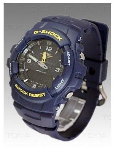Casio watchband G-100 -2, G-2110, G-2310, G-2400.G-Shock dark blue Resin