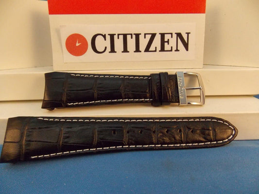 Citizen Watchband ECO Drive Model AT0550-03E Black Leather Strap