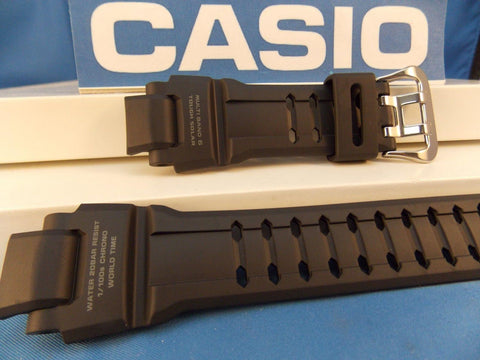 Casio Watchband GW-4000 Black Rubber Strap Tough Solar Multi Band 6 G-Shock