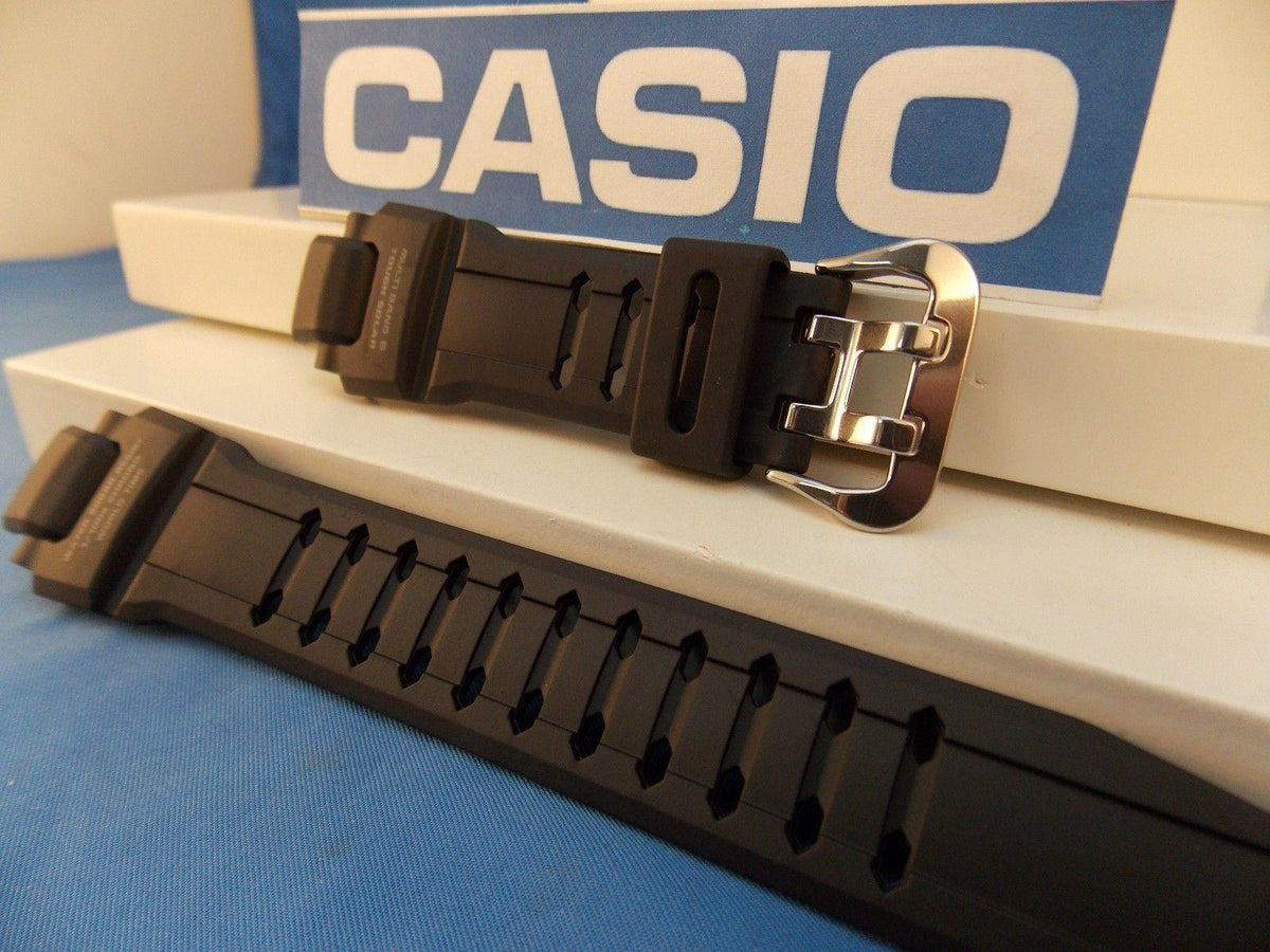 Casio Watchband GW-4000 Black Rubber Strap Tough Solar Multi Band 6 G-Shock