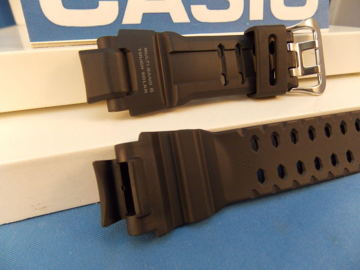 Casio Watchband GW-4000 Black Rubber Strap Tough Solar Multi Band 6 G-Shock