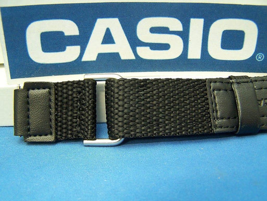 Casio Watchband AW-80V-1 Black NylonGrip Strap. Fits most 18mm Sports Watches
