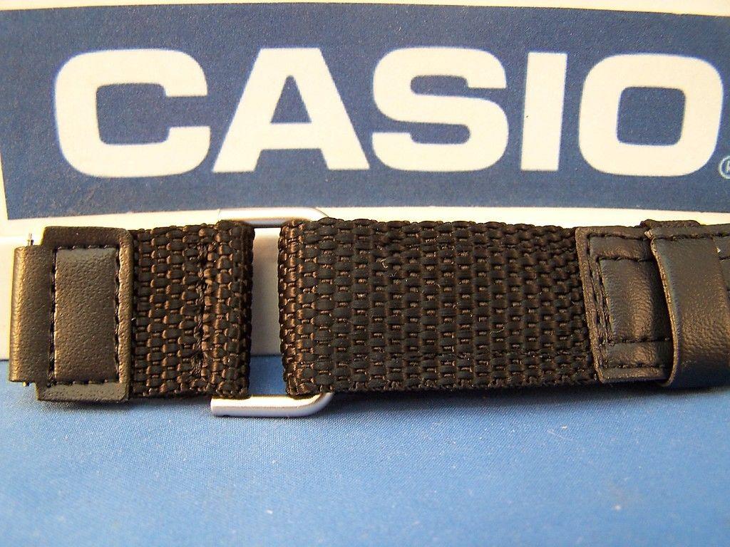 Casio Watchband AW-80V-1 Black NylonGrip Strap. Fits most 18mm Sports Watches