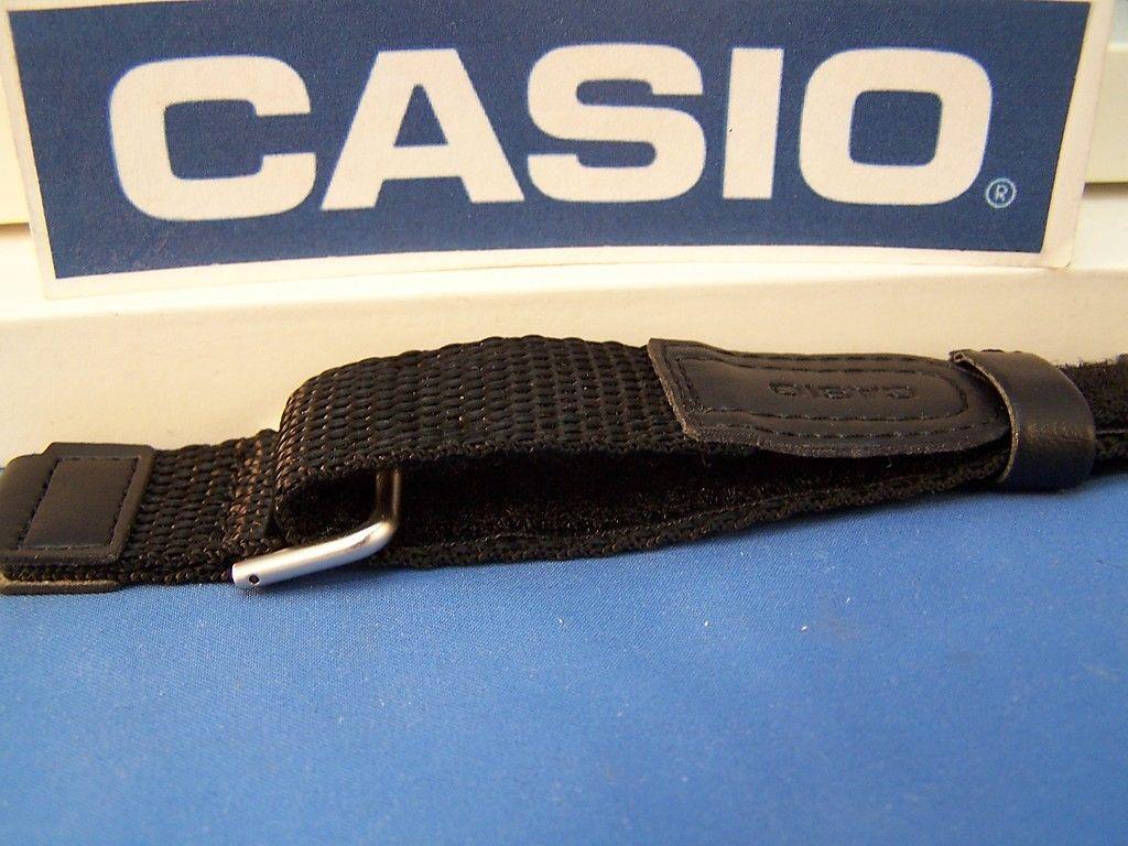 Casio Watchband AW-80V-1 Black NylonGrip Strap. Fits most 18mm Sports Watches