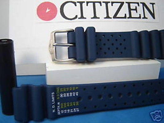 Citizen Watchband Promaster blue. 20mm Diver Style Fits Most 20mm Wide Watches