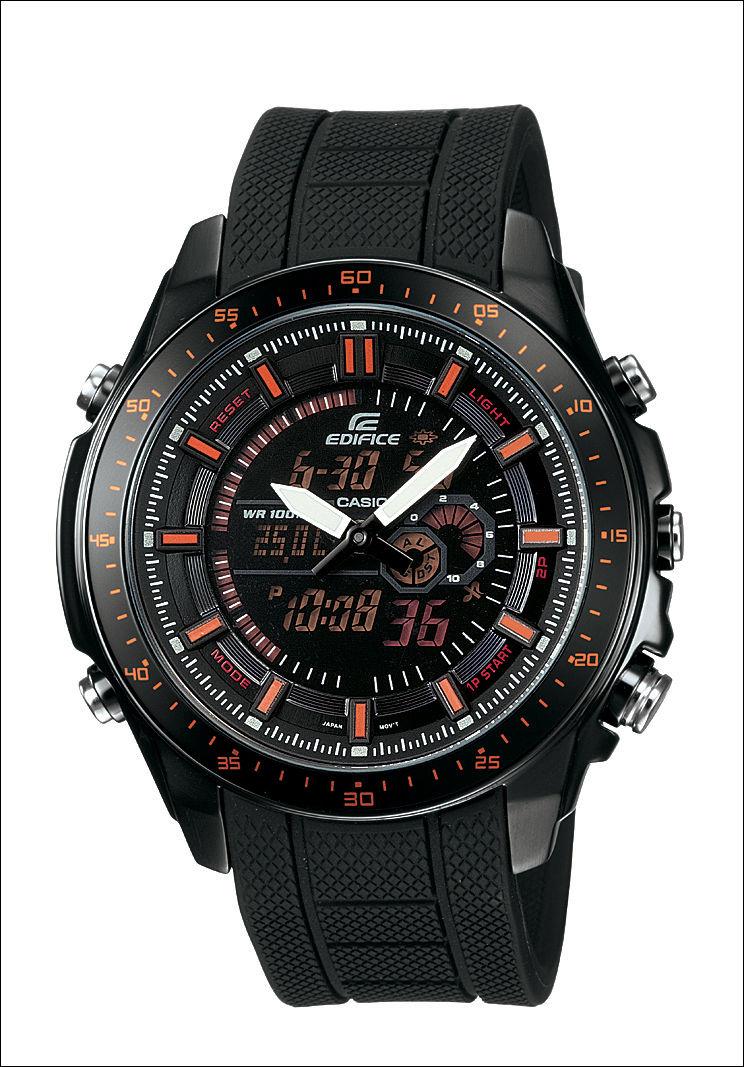 Casio Watchband EFA-132 Black Resin Edifice Strap Watchband