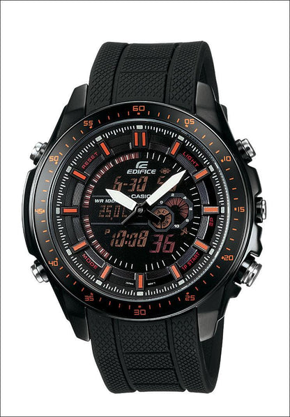 Casio Watchband EFA-132 Black Resin Edifice Strap Watchband