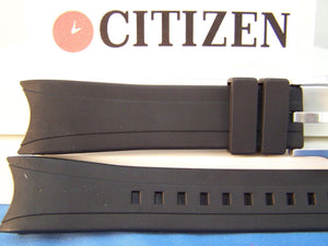Citizen watchband BJ2115 -07E, back# B740-5064023 Blk Resin Eco-Drive Aqualand