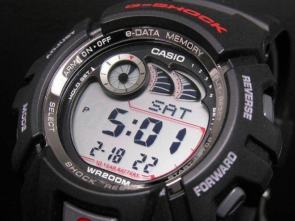 Casio Original Watch Parts G-2900 Outer Bezel / Shell Black W/ Red Graphics