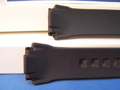 Casio Watchband WV-58. Black Resin Wave Ceptor Strap