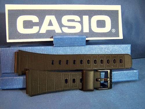Casio watchband CA-50 and CA-60 Black Resin . For Calculator Watch