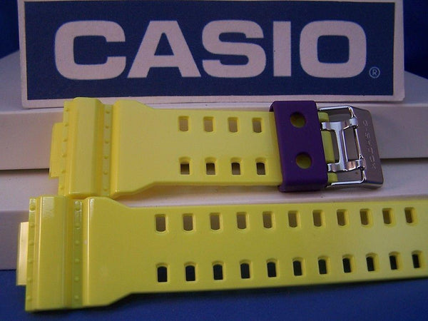 Casio watchband GA-110 HC-6AV.Glossy Yellow G-Shock.Orig. Two-Piece   Resin