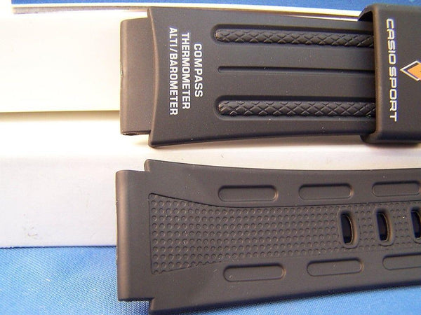 Casio watchband PRG-80, PAW-1100, PAG-80, PRW-1000. Pro Trek Black Rubber