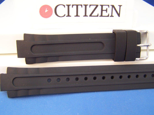 Citizen Watchband BN0070 -09e. Pro Divers 300m Eco Drive Black Rubber Strap