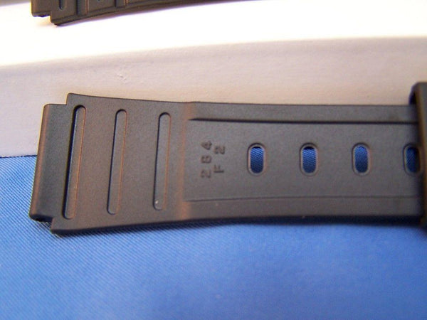 Casio Watchband W-59, W-85, JC-30, W-64. 18mm Black Rubber Sports Strap