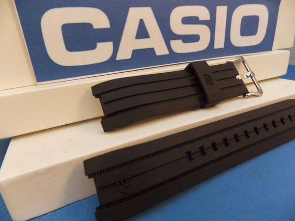 Casio watchband EFR-528 Edifice Tachymeter Black Resin . Watchband
