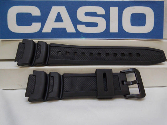 Casio Watchband AE-1000, AE-1100 black Resin Strap Also Fits SGW-400, SGW-300