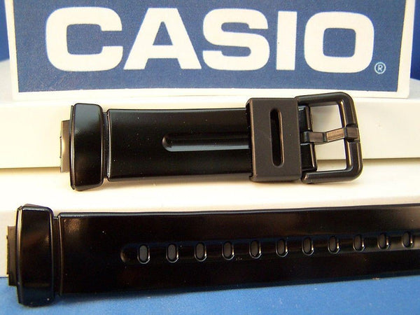Casio watchband BG-169 A-1AVVC. Baby-G. Shiny Black Rubber