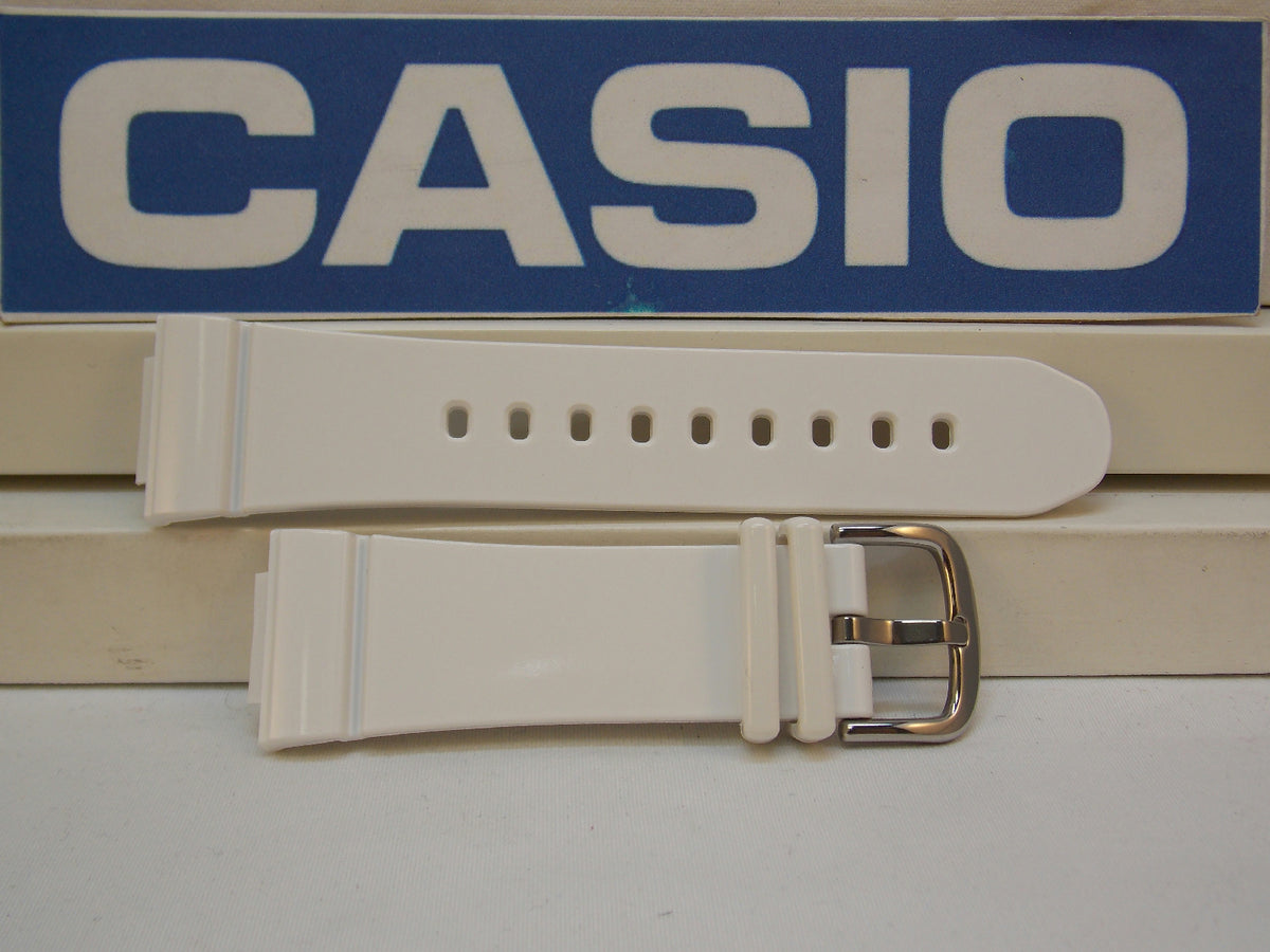 Casio Watchband BGA-131 -7 White Rubber Baby-G. G-Shock Watchband / Strap