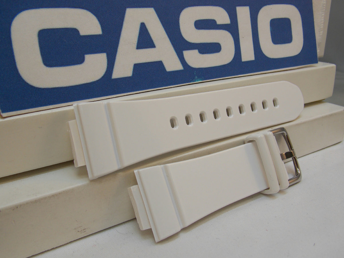 Casio Watchband BGA-131 -7 White Rubber Baby-G. G-Shock Watchband / Strap