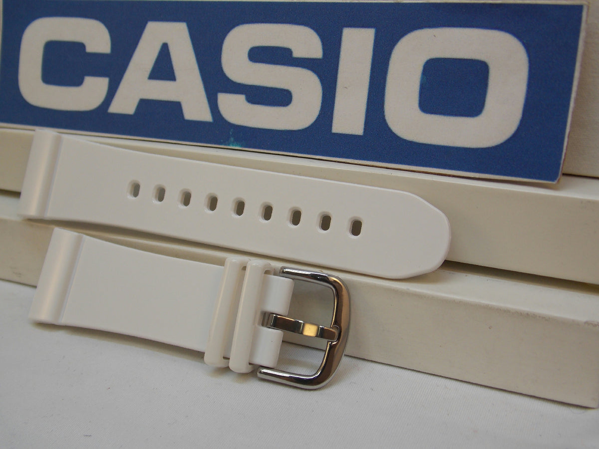 Casio Watchband BGA-131 -7 White Rubber Baby-G. G-Shock Watchband / Strap