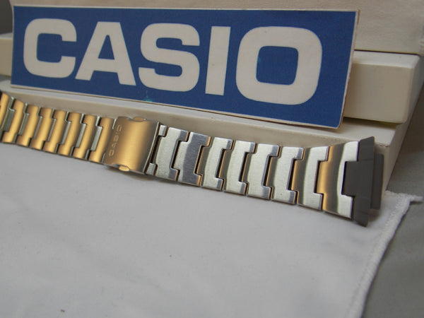 Casio watchband DB-E30 D Bracelet Steel / Silver Tone Data Bank Watchband
