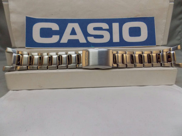 Casio watchband GW-2000 D Bracelet All Steel Silver Tone w P/Button Release