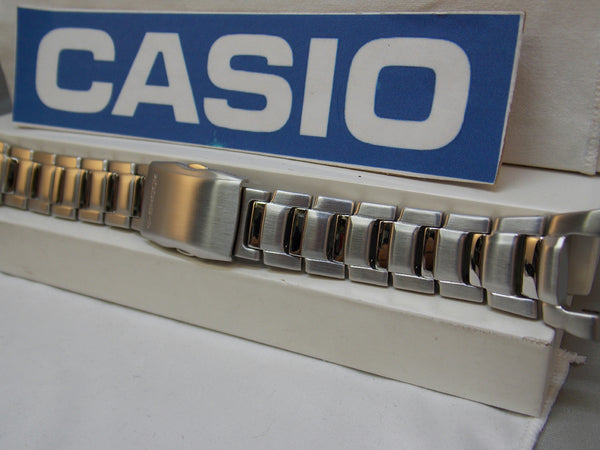 Casio watchband GW-2000 D Bracelet All Steel Silver Tone w P/Button Release