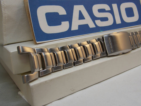 Casio watchband GW-2000 D Bracelet All Steel Silver Tone w P/Button Release