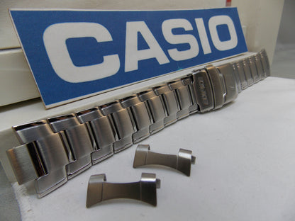 Casio Watchband EFA-121 D Bracelet All Steel Silver Tone w P/Button Release