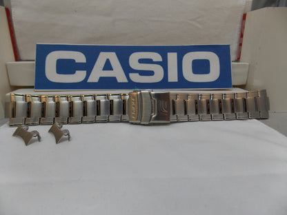 Casio Watchband EFA-121 D Bracelet All Steel Silver Tone w P/Button Release