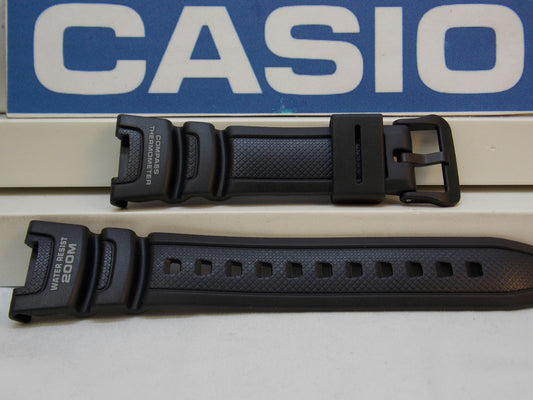 Casio Watchband SGW-100 Black Resin Strap for Compass Thermometer Watch