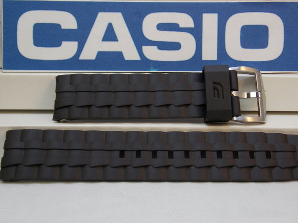 Casio Watch Band EF-550 Black Resin Edifice Strap / Watchband